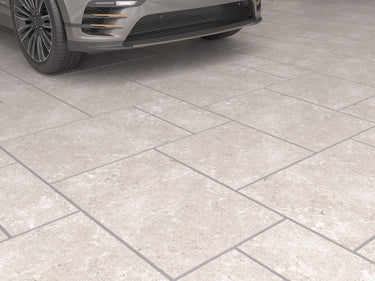 Ephesus Silver Mix-Size Outdoor Tumbled Porcelain Patio Pack