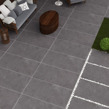 Collective Anthracite 600x1200x20mm Outdoor Porcelain Paving