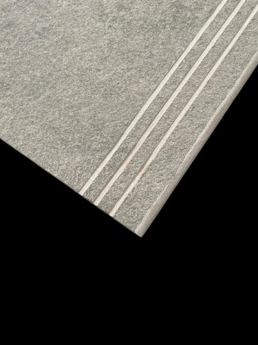 Rockface Anthracite Bullnose Edge Steps 600x1200x20mm