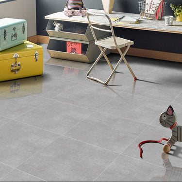Beton Silver 600x600mm Polished Indoor Porcelain Tile