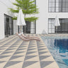Beton Triangolo Decor 600x600x20mm Decorative Outdoor Porcelain Paving