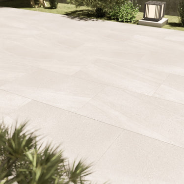 Grovak White 600x1200x20mm Outdoor Porcelain Paving