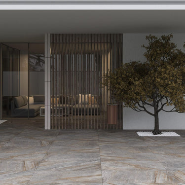 Indiana Multicolour 1200x600x20mm Slate Effect Outdoor Porcelain Paving
