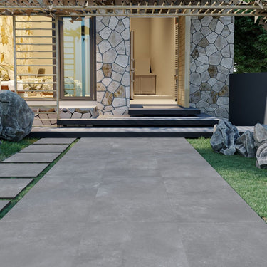 Living Cool Grey 600x1200x20 mm Outdoor Porcelain Paving