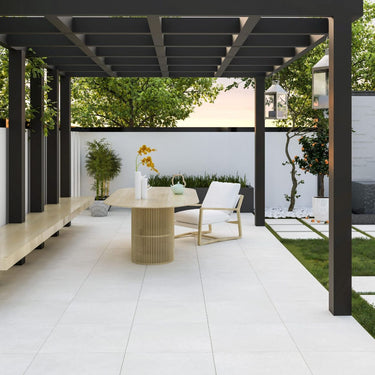 Street Off White 600x600x20mm Outdoor Porcelain Paving